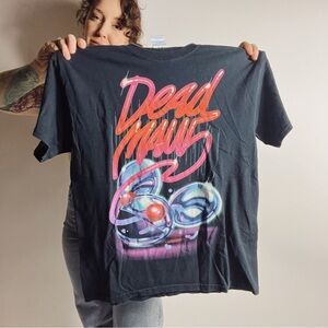 DEAD MAU5 Neon Lights Black Crewneck T-Shirt Adult Medium